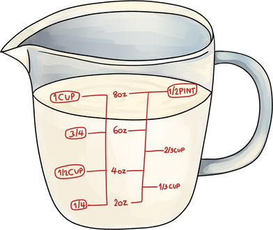 Masuring cup illustration