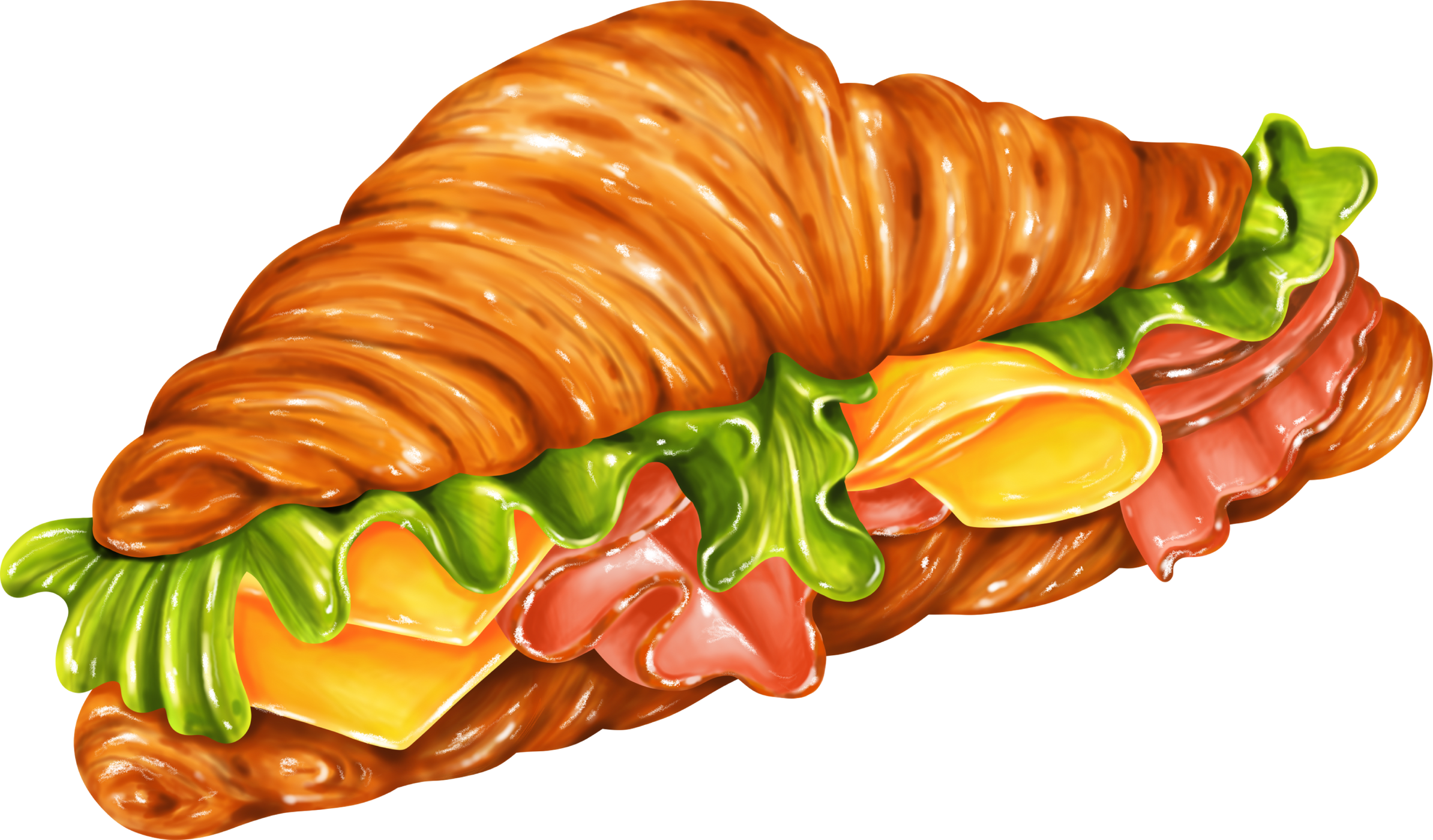 Ham Croissant Sandwich