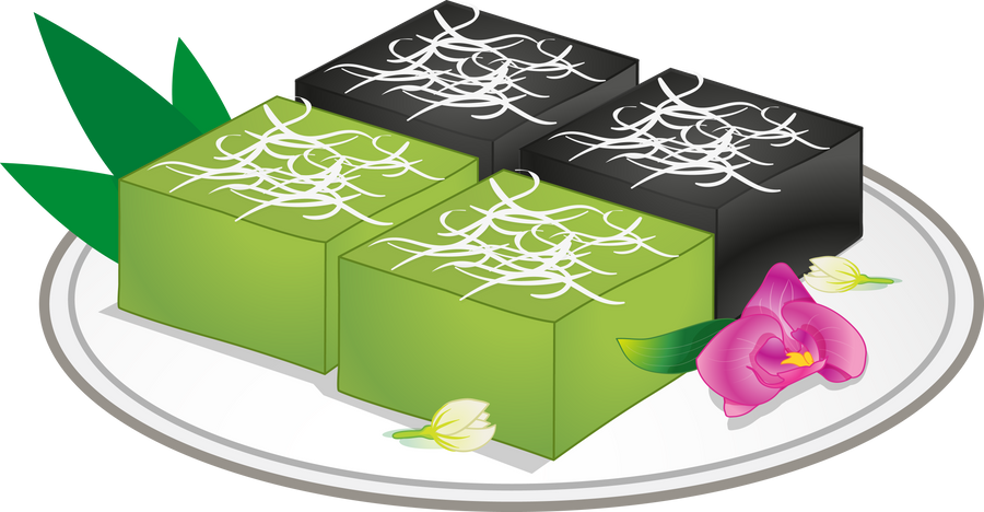 Traditional Thai desserts sweet food